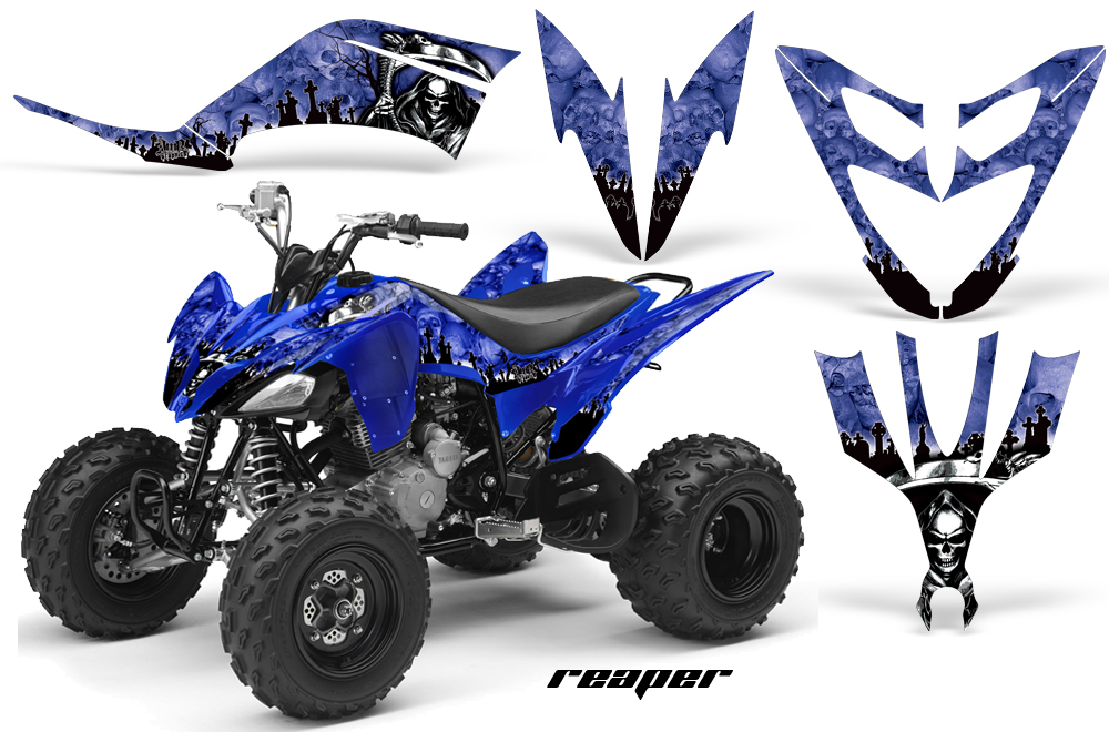 Yamaha Raptor 250 Graphics Reaper Blue